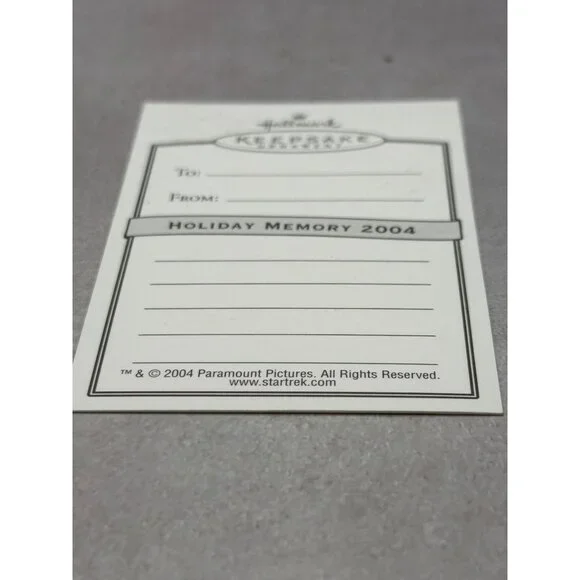 Hallmark Keepsake Ornament Commander Trip Tucker Starfleet Enterprise NX-01 2004 - Picture 8 of 8